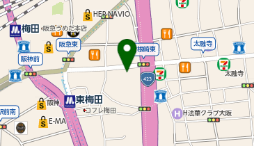 Agu hair marron 梅田店の地図画像