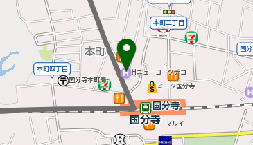 Agu hair mukisitu国分寺店の地図画像