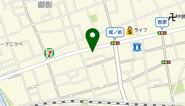 Agu hair kanoa御影店の地図画像
