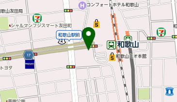Agu hair prune和歌山駅前2号店の地図画像