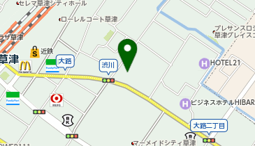 Agu hair flola 草津店の地図画像