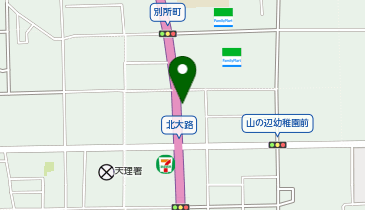 Agu hair clan天理店の地図画像