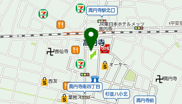 Agu hair mire 高円寺店の地図画像