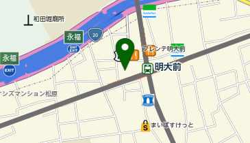 Agu hair melt明大前店の地図画像