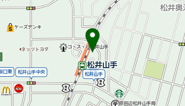 Agu hair raise 松井山手店の地図画像