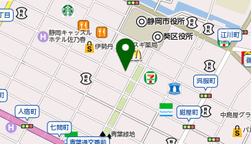 Agu hair tart青葉通り店の地図画像