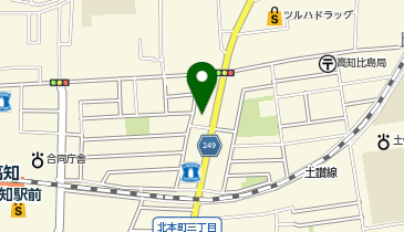 Agu hair pace高知新本町店の地図画像