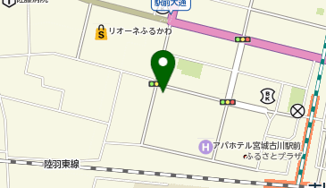 Agu hair hills宮城古川店の地図画像