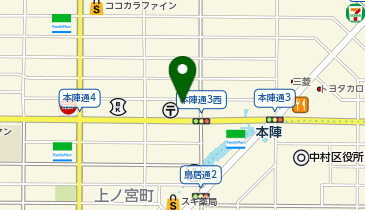 Agu hair Loica 本陣店の地図画像