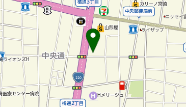 Agu hair apre 宮崎若草通り店の地図画像