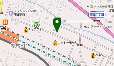 Agu hair moll.熊谷店の地図画像