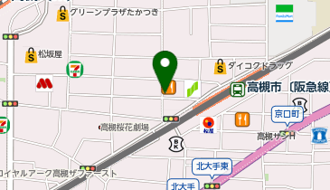 Agu hair laut阪急高槻市駅前店の地図画像