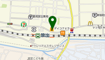 Agu hair carnet放出駅前店の地図画像