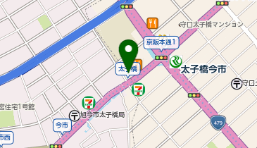 Agu hair grit太子橋今市店の地図画像