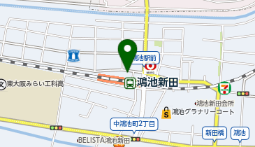 Agu hair sowel鴻池新田店の地図画像