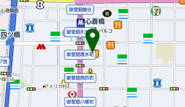 AHKAH 大丸心斎橋店の地図画像