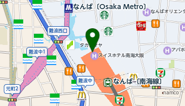 AHKAH 大阪タカシマヤ店の地図画像