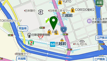 AHKAH 日本橋三越本店の地図画像