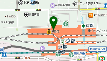 AHKAH ジェイアール京都伊勢丹店の地図画像