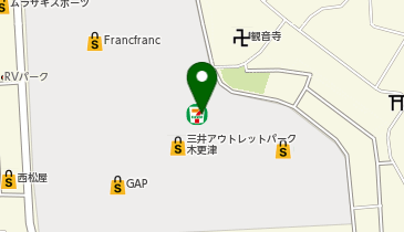 AHKAH アウトレット木更津店の地図画像