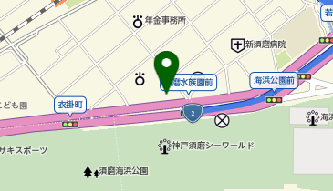 ブルーシール 須磨海浜公園の地図画像