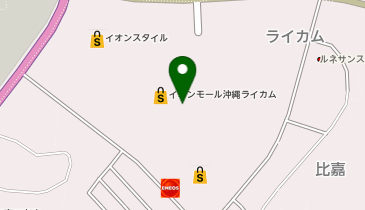 ブルーシール 沖縄ライカムの地図画像