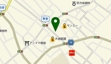 ブルーシール 宮古島の地図画像