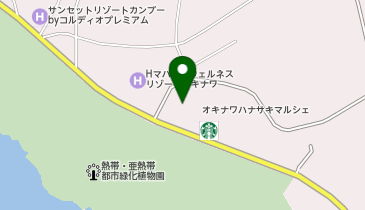 ブルーシール ハナサキマルシェの地図画像