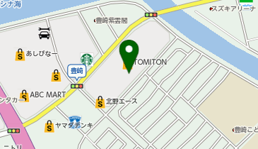 ブルーシール 豊崎の地図画像
