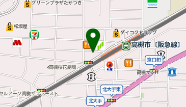 CARD BOX カードボックス高槻店の地図画像