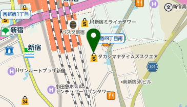 CELINE TOKYO SHINJUKU TAKASHIMAYAの地図画像