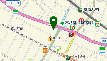 デイバイデイ(Day by Day) hairdo 本八幡店の地図画像
