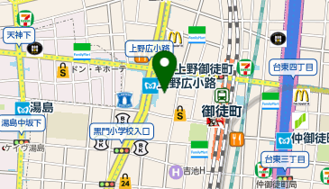 アンテノール 上野松坂屋店の地図画像