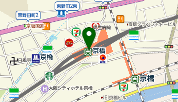 アンテノール 京阪京橋店の地図画像