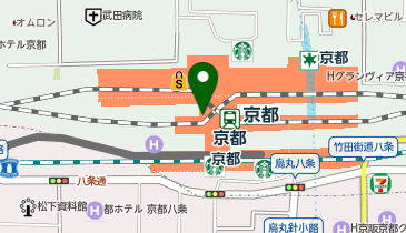 アンテノール 京都伊勢丹店の地図画像