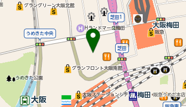 エクササイズコーチ リンクス梅田店の地図画像