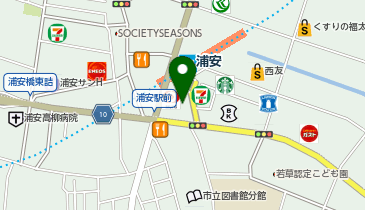 エクササイズコーチ 浦安店の地図画像