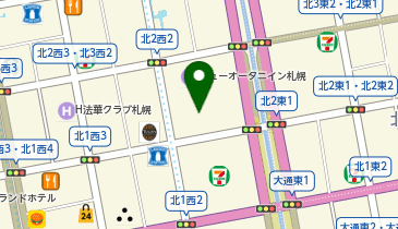 オリックス自動車株式会社 札幌支店の地図画像
