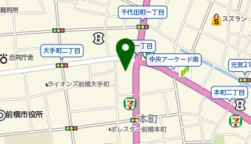 オリックス自動車株式会社 前橋支店の地図画像