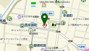 オリックス自動車株式会社 熊本支店の地図画像