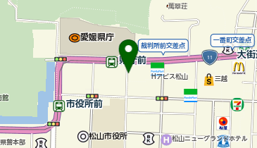 オリックス自動車株式会社 松山支店の地図画像