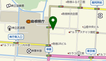 オリックス自動車株式会社 松江駐在の地図画像