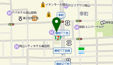 オリックス自動車株式会社 岡山支店の地図画像