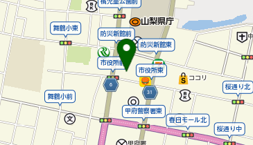 オリックス自動車株式会社 甲府支店の地図画像