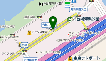 カリカチュア・ジャパン お台場 爆笑似顔絵商店の地図画像