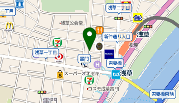 カリカチュア・ジャパン 爆笑似顔絵總本店 浅草・雷門店の地図画像