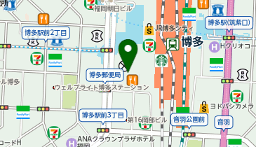 カルティエブティック博多阪急店の地図画像