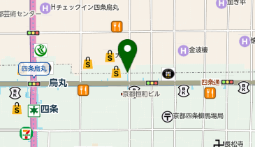 カルティエブティック大丸京都店の地図画像