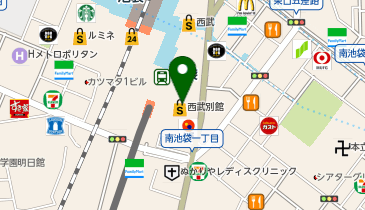 カルティエブティック西武池袋本店の地図画像