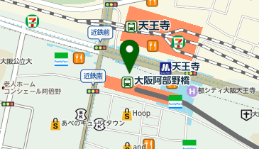 カルティエブティック近鉄あべのハルカス店の地図画像